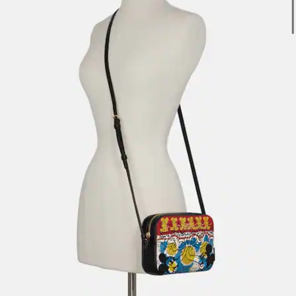 Coach Disney Mickey Mouse X Keith Haring Mini Camera Bag
Gold/Chalk Black Multi - Picture 2 of 16